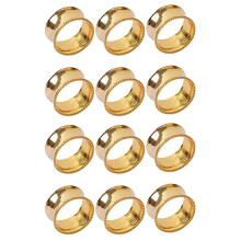 12 Stücke Serviettenringe Set Esstisch Einstellung Braut Serviettenringe Glänzend Serviettenhalter Schmuck
