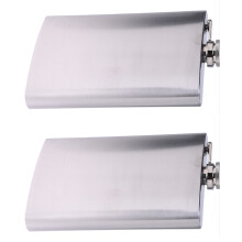 2X Whiskey Pocket 10Oz Hip Flask Liquor Alcohol with Stainless Steel Screw Cap