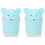2X  Cute Desktop Trash Desktop with Lid Small Paper Basket  Flip Plastic Trash Can 1