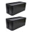 2X Cable Management Box for Desk Cable Management and Power Strip Box Solutions(Black) 1