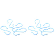 Maya  Plastic Punch Cup Bowl S Shaped Hooks 8 Pcs