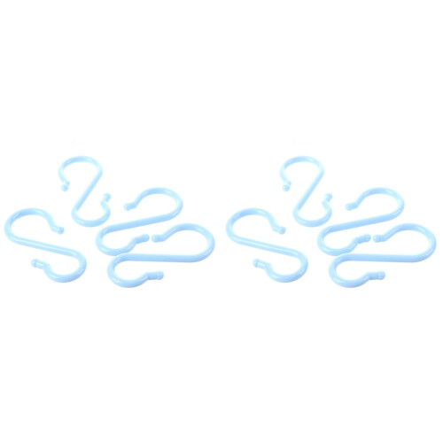 Maya  Plastic Punch Cup Bowl S Shaped Hooks 8 Pcs 1