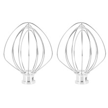 5X Attachement de MéLangeur de Fouet de Fil D'Acier Inoxydable pour K45Ww 9704329 Agitateur de CrèMe D'Oeuf de Ballon de Gâteau de Farine