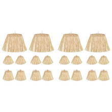20 Stuks Vogelverschrikker Stro Kit Raffia Materiaal Vogelverschrikker Kostuum Accessoires Decoratie Raffia Nek Arm en Enkelbanden