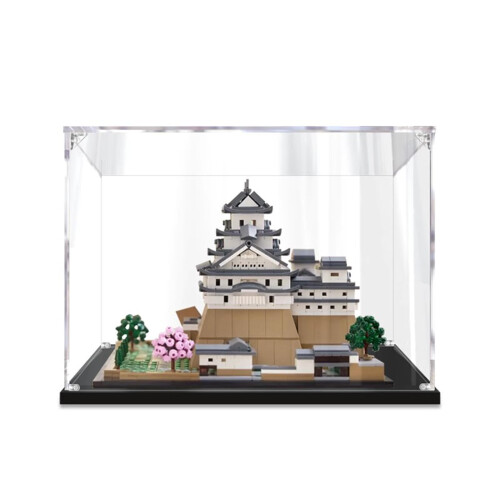 Acrylic Display Case for  21060 Himeji Castle, Clear 2mm Panel Dustproof Protection Box
