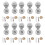 10Pc Crystal Decorative Wall Hooks Towel Hook Brass Coat Hook Hangers Wall Mounted Robe Hook Bathroom Accessories 1