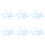 24 x Crochet de Forme de S en Plastique Bleu 1