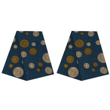 2pcs 6 Yards African Ankara Polyester Wax Prints Fabric African Fabric for Party Dress