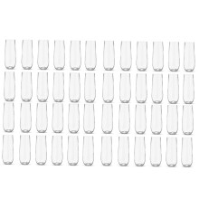 48 Flûtes à Champagne en Plastique Sans Pied - 9 Verres
