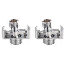 2X Adjusting the Angle of Intake Pipe Copper Shower Angled Curved Foot Eccentric Screw Corner Faucet Accessor B
