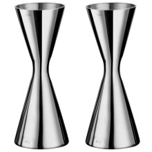 2X Stainless Steel Measure Cup Double Bar Party Wine Cocktail Shaker Jigger 45Ml