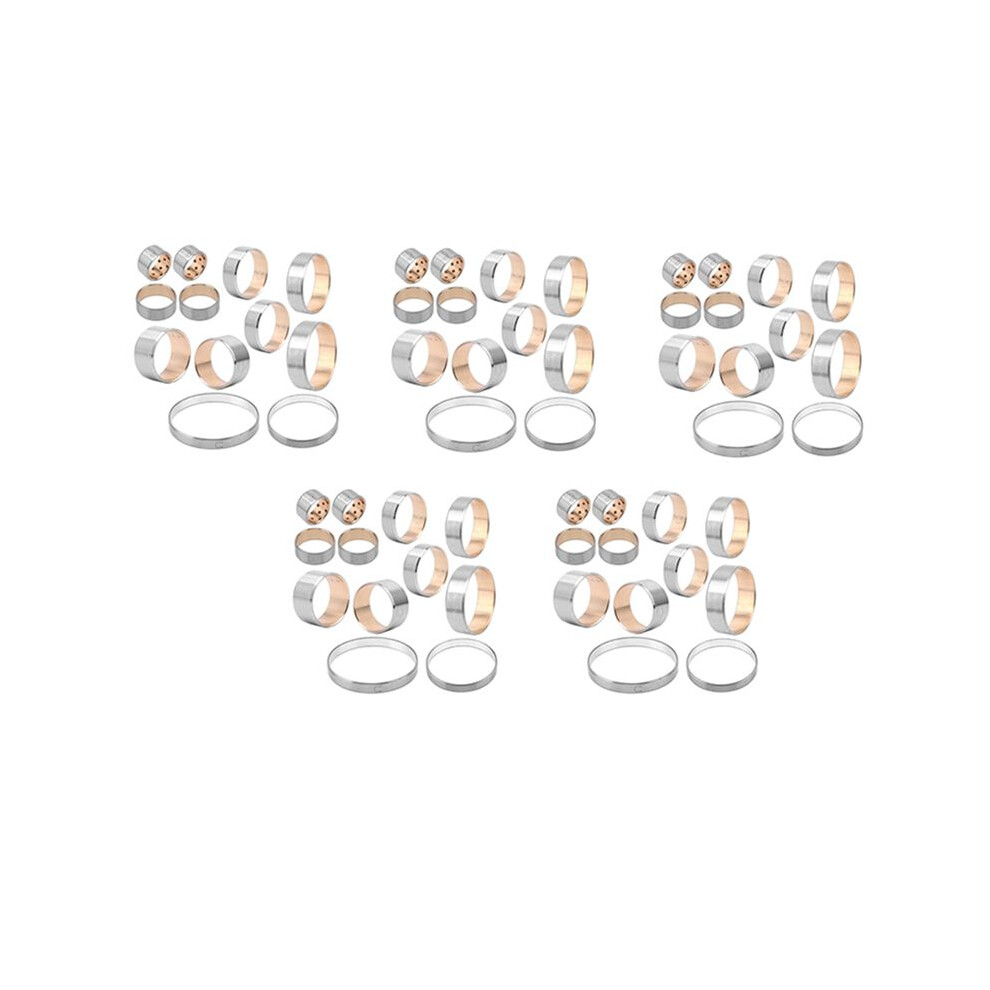 New Zf6hp26 Zf6hp28 6R80 Auto Gearbox Transmission Bushing Repair Kit 60Pcs For 6Hp26, 6Hp28 Silver 4711311060909