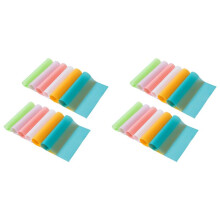 24 Pack Refrigerator Mats, Washable Refrigerator Liners, Fridge Pad, Easy to Clean Shelf Liner, Cuttable Kitchen Mat
