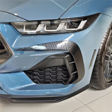 Front Bumper Side Vent Cover Trim for Mustang S650 2024 2025 Side Air Intake Bezel Spoiler Splitter Carbon Fiber