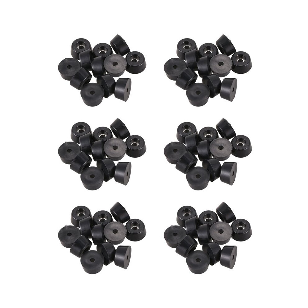 Photos - Nail / Screw / Fastener Furniture Non-Slip Tapered Rubber Feet Washer 22mm x 10mm 72 Pcs