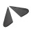 1 Par de Espelho Retrovisor Placa Triangular Lateral Capa de Espelho Retrovisor Acabamento de Canto 60118-42010 para  RAV4 2006-2012 1