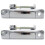 2X Chrome Rear Tailgate Handle Trunk Release Handle  (with Keyhole) for  Ranger Everest  BT-50 2012-2019 1