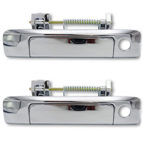 2X Chrome Rear Tailgate Handle Trunk Release Handle  (with Keyhole) for  Ranger Everest  BT-50 2012-2019 1