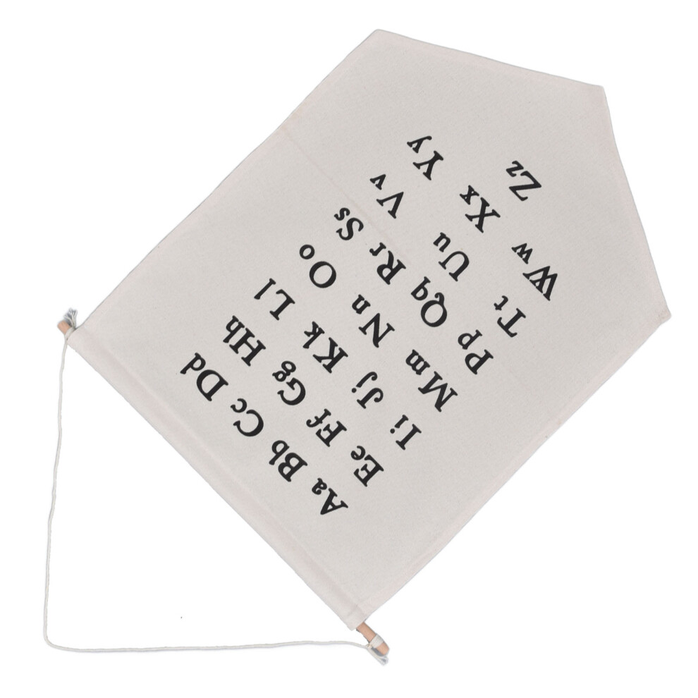 Alphabet Hanging Wall Canvas Decor Banner for Kids Baby Home Poster