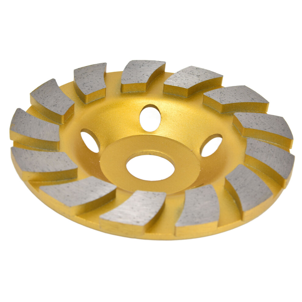 Concrete Grinding Wheel Turbo Diamond Segments 125Mm Yellow 9461376208444