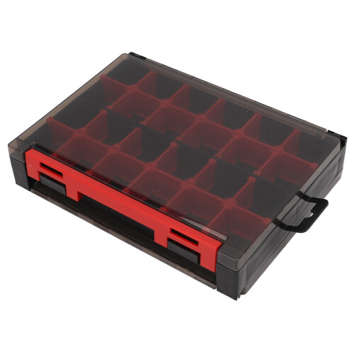 Multifunctional Shockproof Double Layer Lure Bait Box-Black, 205x130mm