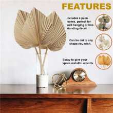 16 Pieces Natural Dried Leaves are Perfect for Leaf Decor, Boho Decor, Home Decor, Wedding