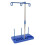 Embroidery Thread Holder with Hoop Stand, Three Spool Organizer, Foldable Blue Craft Storage 1