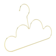 50Pcs Hangers Non Slip Metal Toddlers Clothes Hanger Golden Kids Cloud Shape Coat Hanger Clothing Storage Organizer Rack