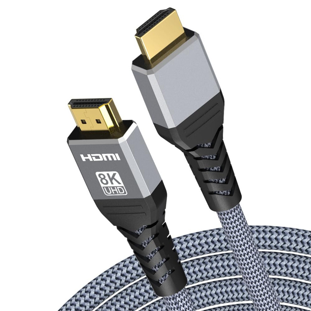 8K Hdmi 2.1 Cable 6.6Ft 48Gbps Ultra Hd 8K60hz 4K120hz Earc Hdr For Ps5 Xbox Tv Gaming 9073542775287