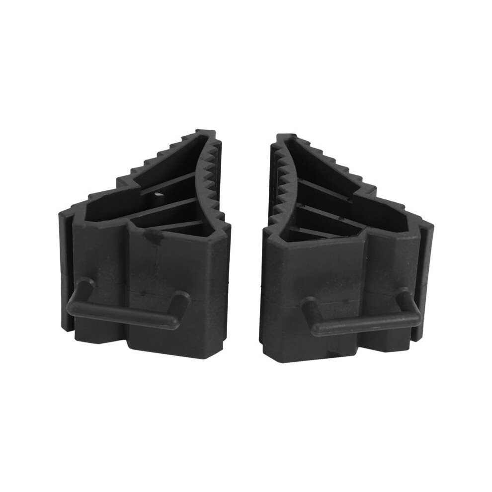 4Pcs Antislip Vehicle Car Truck Wheel Tire Chock Stop Block Black 4712234497483