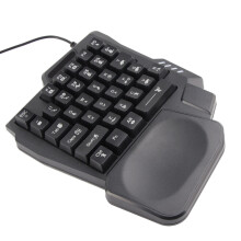 K13 35-Key Waterproof One-Handed Gaming Keyboard with 3-Color Backlight