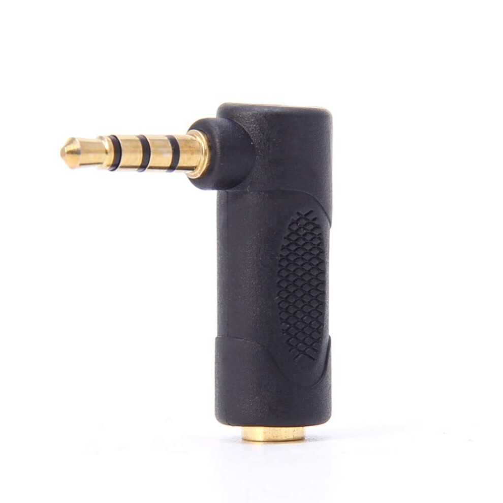 3.5Mm Audio Adapter Right Angle Headphone Extension Plug And Play Compact Male To Female Converter 9073542682431