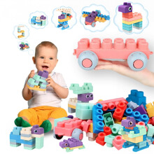 Soft Building Blocks for Toddlers, Large Non Toxic Colorful Stacking Toys, Easy Grip Gift Set