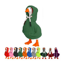 Outfit for Desk Goose 7 Inch Green Mini Goose Hoodie with DustResistant Fabric and Charming Pocket Detail