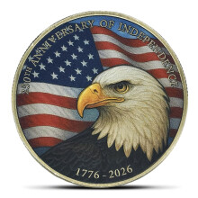 250th Anniversary US Independence Challenge Coin 17762026, DualSided Commemorative Design Gift