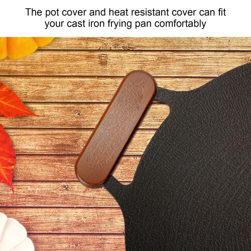 2Pcs Beech Handle Bakeware Set – Prevent Scalding, Portable Outdoor Camping 2
