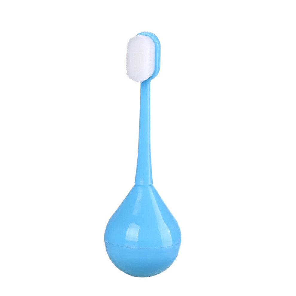 Kids Toothbrush Soft Silicone Brush Head Easygrip Handle Training Toothbrush For Toddlers Sky Blue