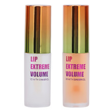 2 Stück 4,5 g Lip Plumper Gloss Set, feuchtigkeitsspendend, anti-Aging, vollere Lippen