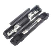 10 Set 6x30mm Glass Fuse Holder with 8A Fuse, Quick Replacement, Reliable Black Electrical Set