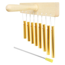 Aluminum Tube Chimes with Bright Resonant Tone, Fixed Bell Arrangement, Classroom Musical Bells