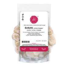 Banan liofilizowany plastry - pyszne owoce liofilizowane - 100g