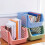 2X Stackable Plastic Basket Kitchen Storage Basket Fruit & Vegetable Plastic Storage Basket Plastic Storage Rack(Beige) 2