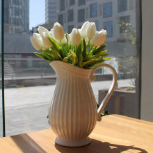 40Pcs White 13.8Inch Artificial Tulips Flowers for Party Decoration,Wedding Home Decoration