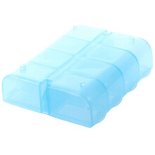 2X Plastic Rectangle 8 Compartments 7 Days Medicine Pill Box
