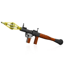 Lrure 1:1 RPG Building Blocks Gun Kit, Lifesize Bolt Action Rifle Replica with Detachable Magazine, 1706 PCS