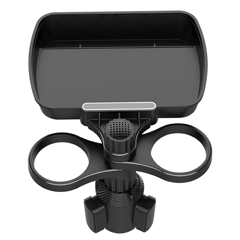 Multifunctional Car Cup Holder Expander With Adjustable Dual Holders And 360 Rotating Phone Mount 9330225955849