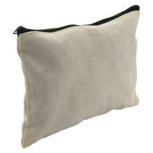 48 Pack Canvas Zipper Bags, Blank DIY Pouches for Travel Cosmetic Makeup Bags, Pencil Case, Party Gift Bags