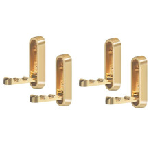 4PCS Foldable Gold Wall Hooks, Heavy Duty Zinc Alloy Folding Wall Hooks,Wall Mount Bathroom Foldable Towel Hooks