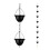 Rain Chain, Thick Metal Rain Gutter Chains with 8 Flower Cups, Adjustable Rain Catcher Chain for Eaves Drainage 1