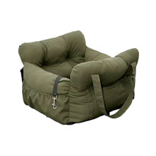 Seggiolino Auto per Cani con Cintura di Sicurezza - Cuccia Antiscivolo per Cani di Piccola Taglia, Trasportino da Viaggio Lavabile con Cinghie di